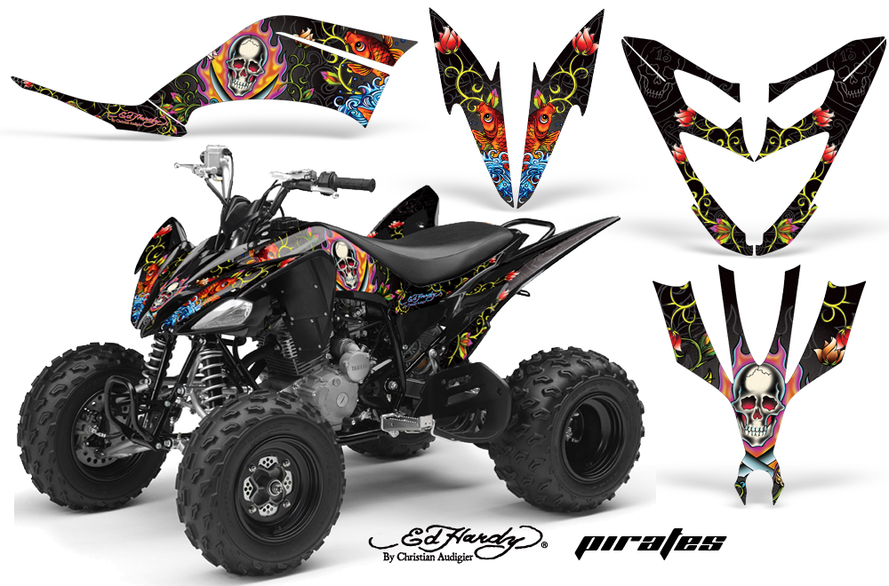 Yamaha Raptor 250 Graphics EH Pirates Black